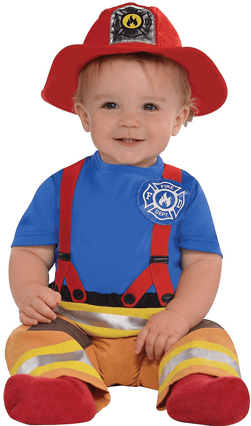 Amscan Babys First Fireman Halloween Costume Apparel & Accessories > Costumes & Accessories > Costumes amscan Multicolor 12-24 Month 