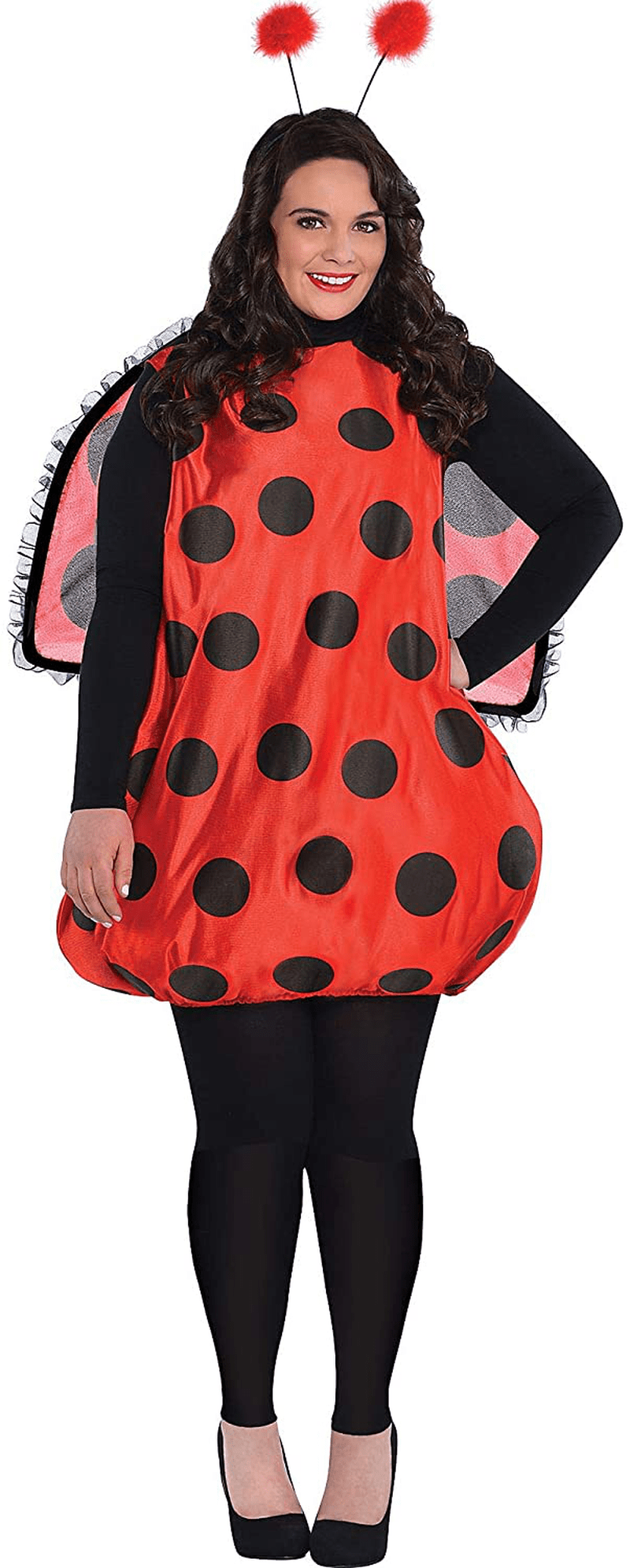Amscan Darling Ladybug Halloween Costume for Women, Plus Size, Headband, Wings Included (Leg Warmers Not Included) Apparel & Accessories > Costumes & Accessories > Costumes amscan Plus Size 16-20  