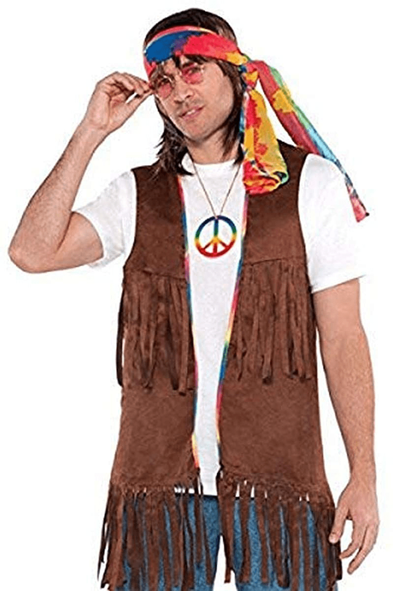 AMSCAN Fringe Vest Halloween Costume Accessory for Adults, One Size , Brown Apparel & Accessories > Costumes & Accessories > Costumes amscan Default Title  
