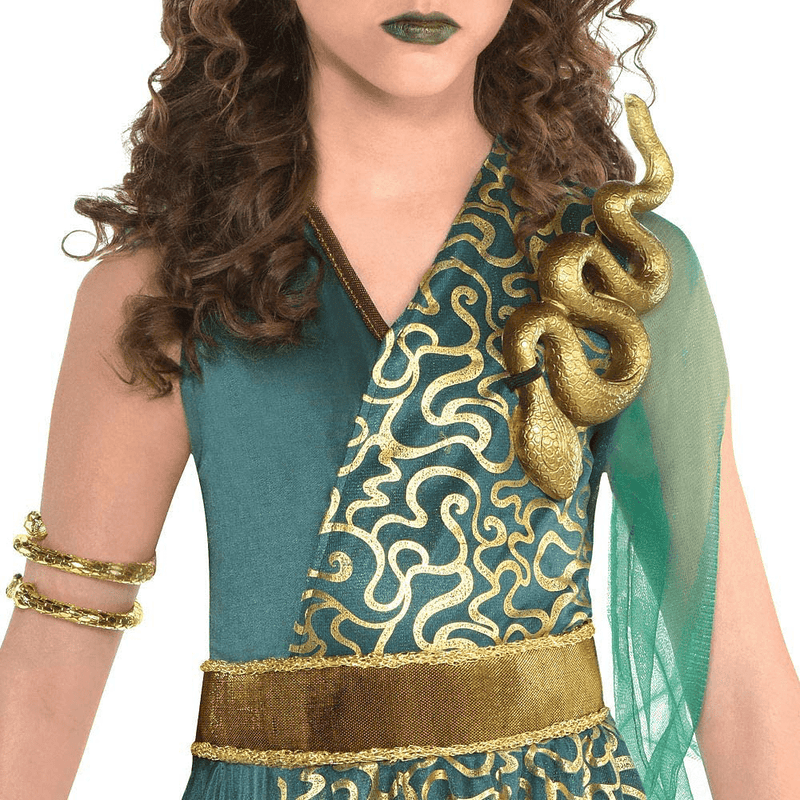 amscan Girls Medusa Costume, Large (12-14)- 2 pcs, Multicolor