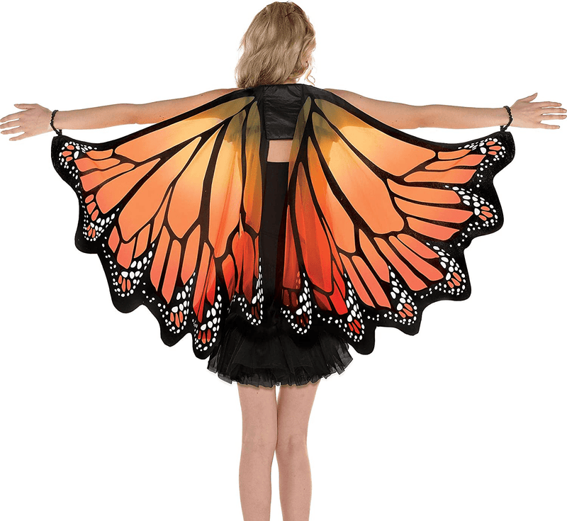 AMSCAN Monarch Butterfly Wings Halloween Costume Accessories for Adults, One Size Apparel & Accessories > Costumes & Accessories > Costumes amscan Default Title  