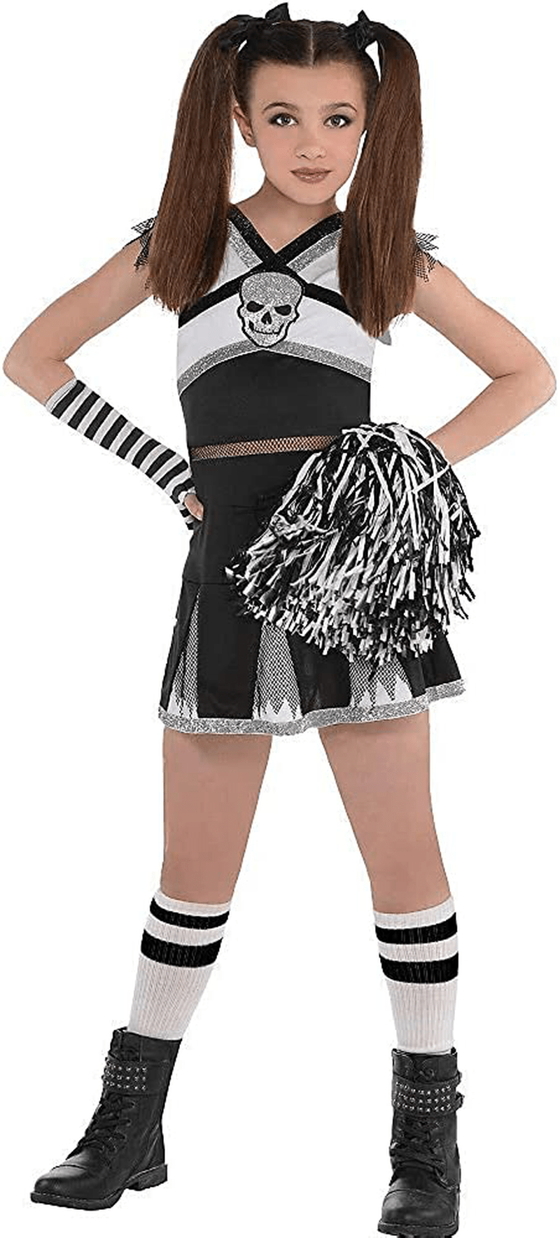 Amscan Rah Rah Rebel Cheerleader Halloween Costume for Girls, Includes Arm warmer, Socks, Pom-Pom Apparel & Accessories > Costumes & Accessories > Costumes Costumes USA   