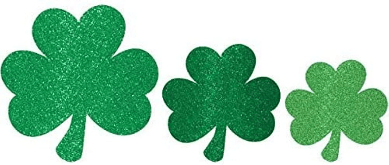 Amscan St Patrick'S Day Mini Glittered Shamrock Assorted Cutouts, Multisizes, Green Arts & Entertainment > Party & Celebration > Party Supplies amscan   