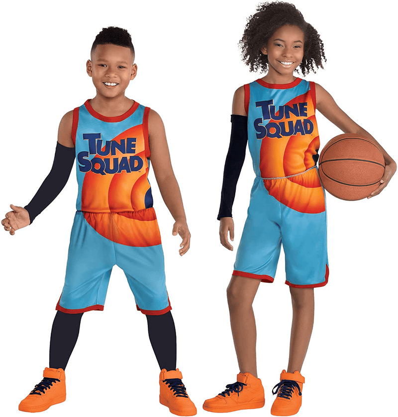 Amscan Tune Squad Uniform Halloween Costume for Kids, Space Jam 2, Includes Jersey Top, Shorts and More
