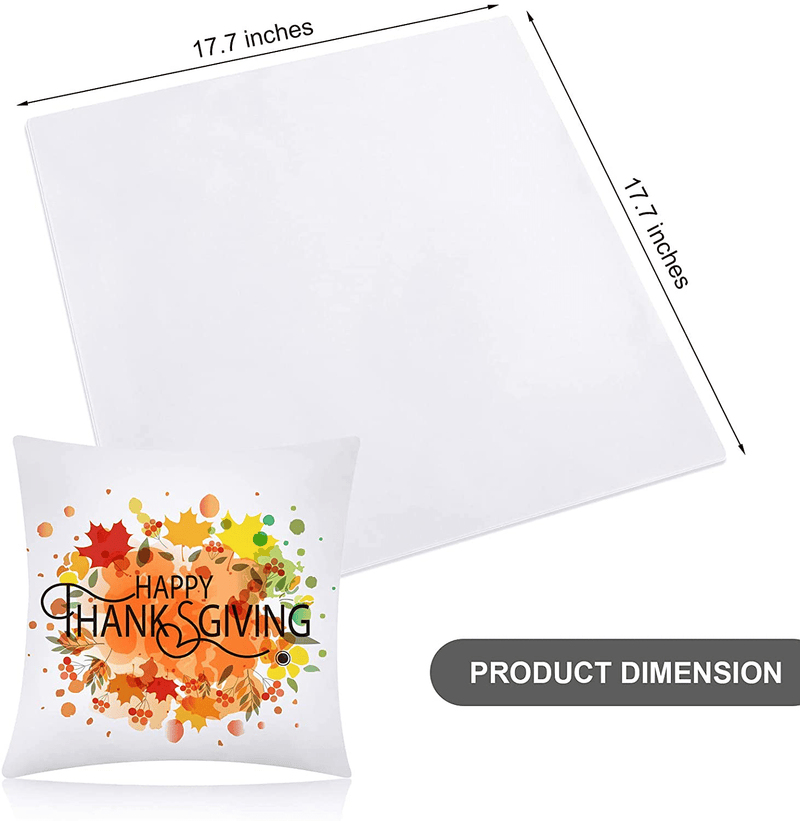 ANECO 12 Pack Sublimation Pillow Cases White Cushion Covers Blanks Pillow Covers Heat Transfer Pillow Covers Polyester Peach Skin Throw Pillow Covers (17.7 X 17.7 Inches) Home & Garden > Decor > Chair & Sofa Cushions ANECO   