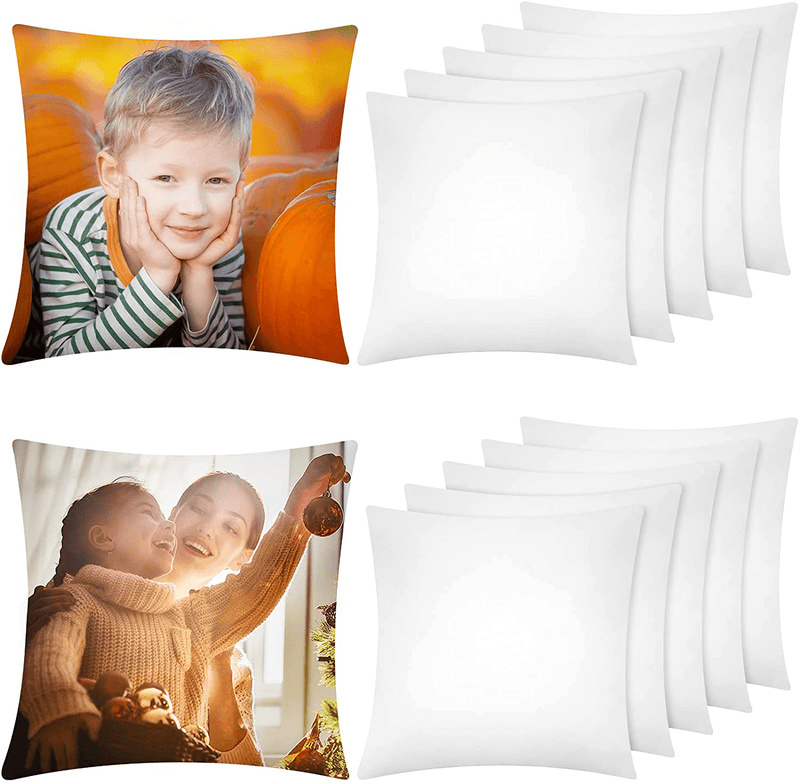 ANECO 12 Pack Sublimation Pillow Cases White Cushion Covers Blanks Pillow Covers Heat Transfer Pillow Covers Polyester Peach Skin Throw Pillow Covers (17.7 X 17.7 Inches) Home & Garden > Decor > Chair & Sofa Cushions ANECO 12 15.7 x 15.7 inches 