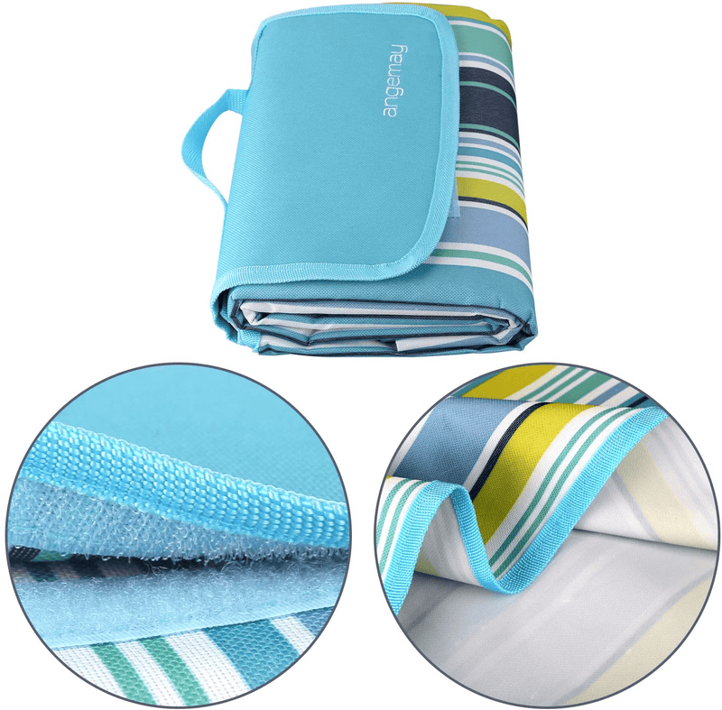 Angemay Outdoor & Picnic Blanket Extra Large Sand Proof and Waterproof Portable Beach Mat for Camping Hiking Festivals Home & Garden > Lawn & Garden > Outdoor Living > Outdoor Blankets > Picnic Blankets Angemay   