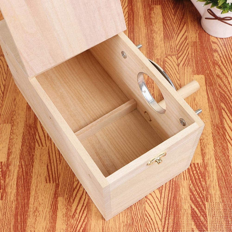 Angmile Wooden Bird Breeding Box Bird House Parrot Nest Decorative Cages for Breeding Pet Decoration Accessories House Animals & Pet Supplies > Pet Supplies > Bird Supplies > Bird Cages & Stands Angmile   