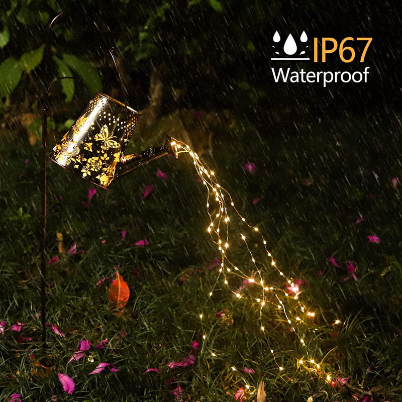 ANGROC Solar Watering Can 90 LED String Lights, Outdoor Waterproof Hanging Decorative Christmas Lantern, Décor Garden Yard Art Decorations Lighting, outside Landscape Path Lamp, for Patio Pathway Home & Garden > Lighting > Lamps ANGROC   