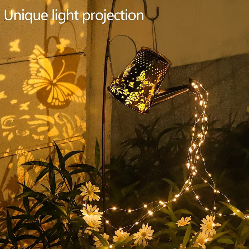 ANGROC Solar Watering Can 90 LED String Lights, Outdoor Waterproof Hanging Decorative Christmas Lantern, Décor Garden Yard Art Decorations Lighting, outside Landscape Path Lamp, for Patio Pathway Home & Garden > Lighting > Lamps ANGROC   