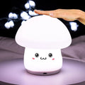 ANGTUO Wooden Mushroom Lamp Baby Night Light for Kids with 16 Color Changing and Dimmable Nursery Lamp Bedside Light for Breastfeeding Baby Bedroom Home & Garden > Lighting > Night Lights & Ambient Lighting ANGTUO Baby Night Light 10  