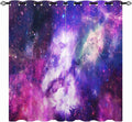 ANHOPE Galaxy Curtains, Space Universe Nebula Starry Sky Planet Stars Print 3D Pattern Grommet Thermal Insulated Blackout Curtains for Kids Boys Girls Bedroom Playroom, Set of 2 Panels 27.5" X 39" Home & Garden > Decor > Window Treatments > Curtains & Drapes ANHOPE Multi 2 W52" x L84", Grommet Top 