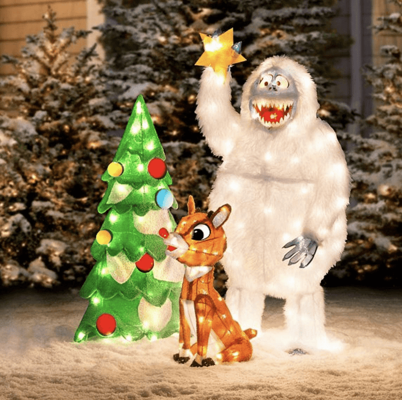Animated Rudolph and Bumble Decorating Tree Outdoor Christmas Decorations - Set of 3 Home & Garden > Decor > Seasonal & Holiday Decorations& Garden > Decor > Seasonal & Holiday Decorations DermaPAD   