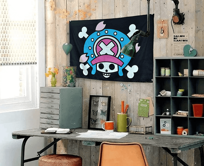 Anime Room Decor 60inx40in Large Size One Piece Flag,Pirate Legion Flag,Wall Hanging Decor boys room decor For Bedroom Living Room,Luffy's Straw Hat Pirate Flag (Luffy, 60in40in)) Home & Garden > Decor > Artwork > Decorative TapestriesHome & Garden > Decor > Artwork > Decorative Tapestries Sosolong Usopp 43*30(in) 
