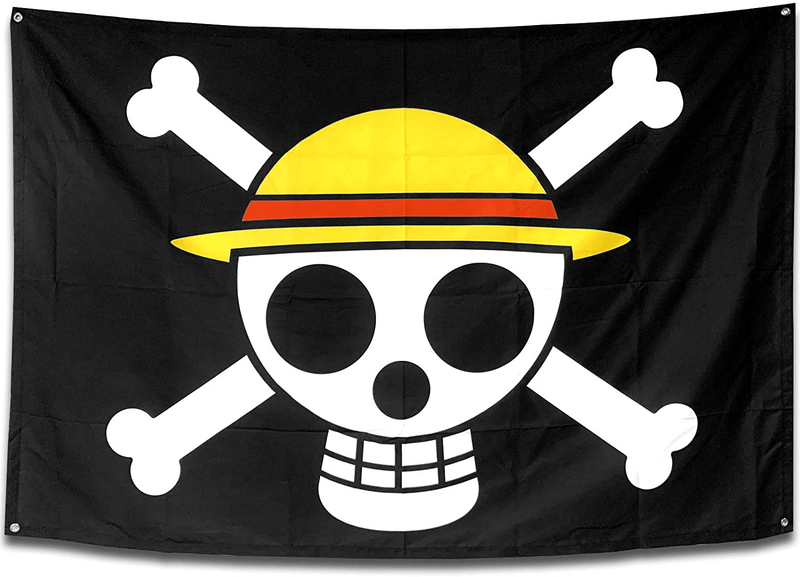 Anime Room Decor 60inx40in Large Size One Piece Flag,Pirate Legion Flag,Wall Hanging Decor boys room decor For Bedroom Living Room,Luffy's Straw Hat Pirate Flag (Luffy, 60in40in)) Home & Garden > Decor > Artwork > Decorative TapestriesHome & Garden > Decor > Artwork > Decorative Tapestries Sosolong Luffy 60*40(in) 
