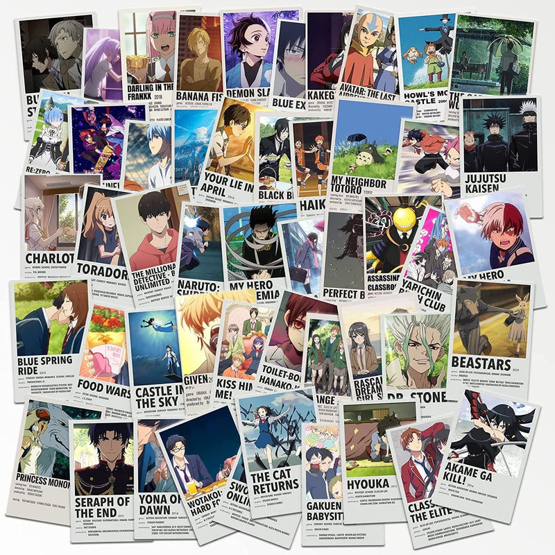 Anime Room Decor Aesthetic Anime Posters, Anime Stuff for Bedroom, 60Pcs Anime Prints for Anime Wall Decor, Cute Manga and Anime Wall Collage, Aesthetic Kawaii Decor, Anime Gifts for Men, Women, Teens Home & Garden > Decor > Artwork > Posters, Prints, & Visual Artwork Fardes   