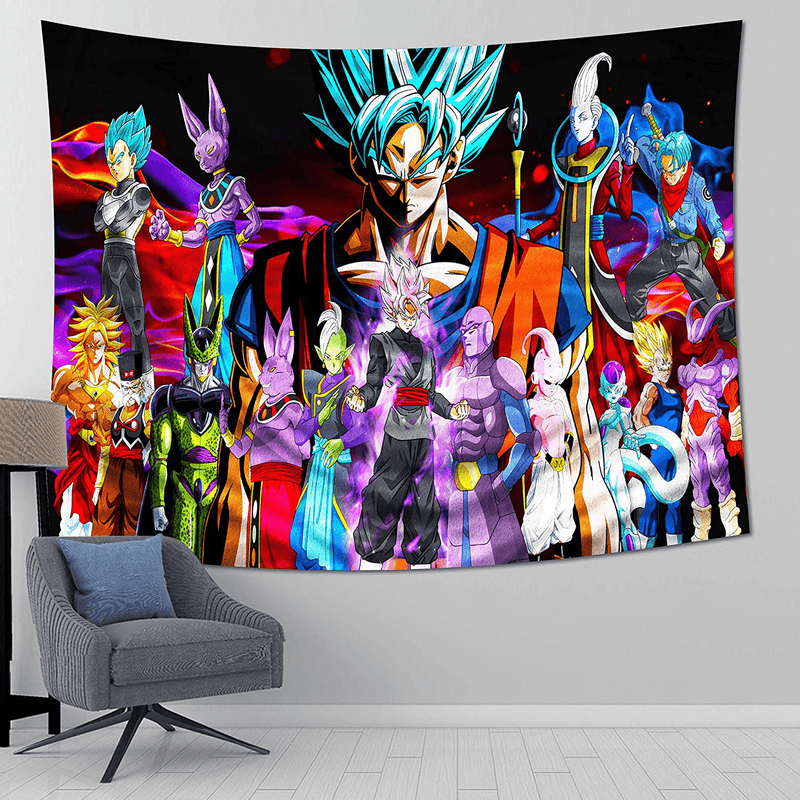Anime Tapestry Backdrop for Boys Bedroom Party Decor 59x70in Home & Garden > Decor > Artwork > Decorative TapestriesHome & Garden > Decor > Artwork > Decorative Tapestries MEWE Default Title  
