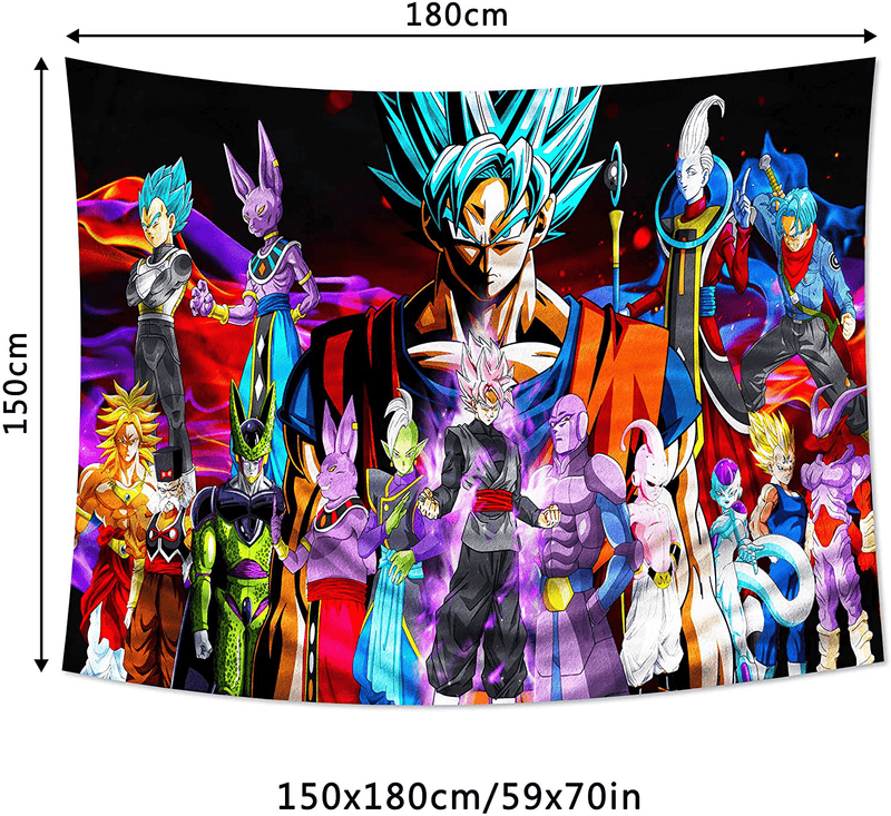 Anime Tapestry Backdrop for Boys Bedroom Party Decor 59x70in Home & Garden > Decor > Artwork > Decorative TapestriesHome & Garden > Decor > Artwork > Decorative Tapestries MEWE   