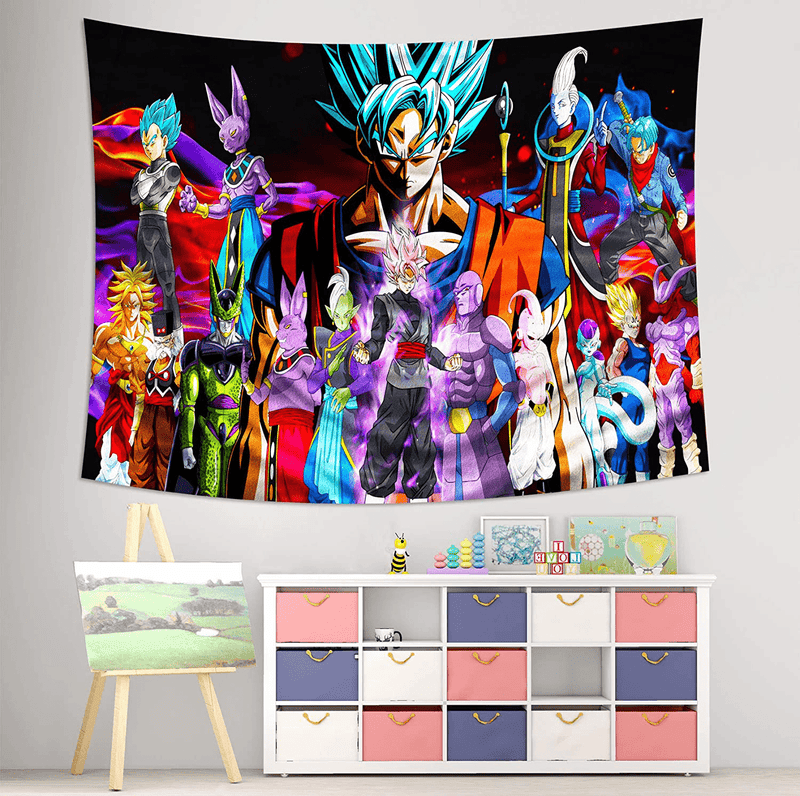 Anime Tapestry Backdrop for Boys Bedroom Party Decor 59x70in Home & Garden > Decor > Artwork > Decorative TapestriesHome & Garden > Decor > Artwork > Decorative Tapestries MEWE   