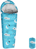 ANJ Outdoors 32 F Youth and Kids Sleeping Bag | Indoor/Outdoor Boys and Girls Sleeping Bag | Mummy Style, Lightweight Sleeping Bag for Kids Sporting Goods > Outdoor Recreation > Camping & Hiking > Sleeping Bags ANJ Outdoors Sky Youth up to 5'7"  
