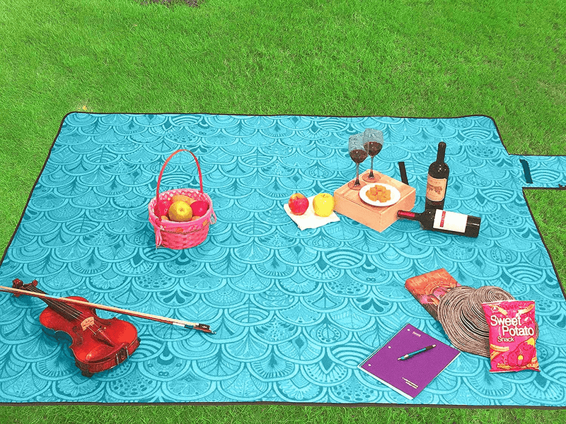 ANJ Outdoors XXL 3-Layer Waterproof Outdoor Blanket for Picnic, Beach and Camping | Soft Fleece 79" x 71" Home & Garden > Lawn & Garden > Outdoor Living > Outdoor Blankets > Picnic Blankets ANJ Outdoors   