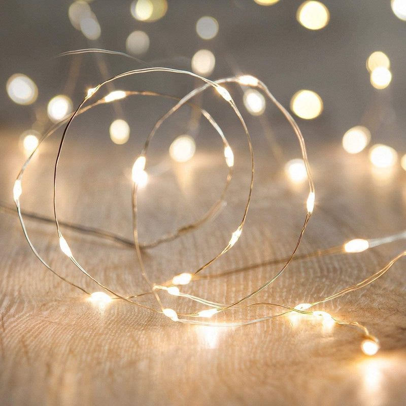 ANJAYLIA LED Fairy String Lights, 10Ft/3M 30Leds Firefly String Lights Garden Home Party Wedding Festival Decorations Crafting Battery Operated Lights(Warm White) Home & Garden > Lighting > Light Ropes & Strings ANJAYLIA Warm White 10Ft 