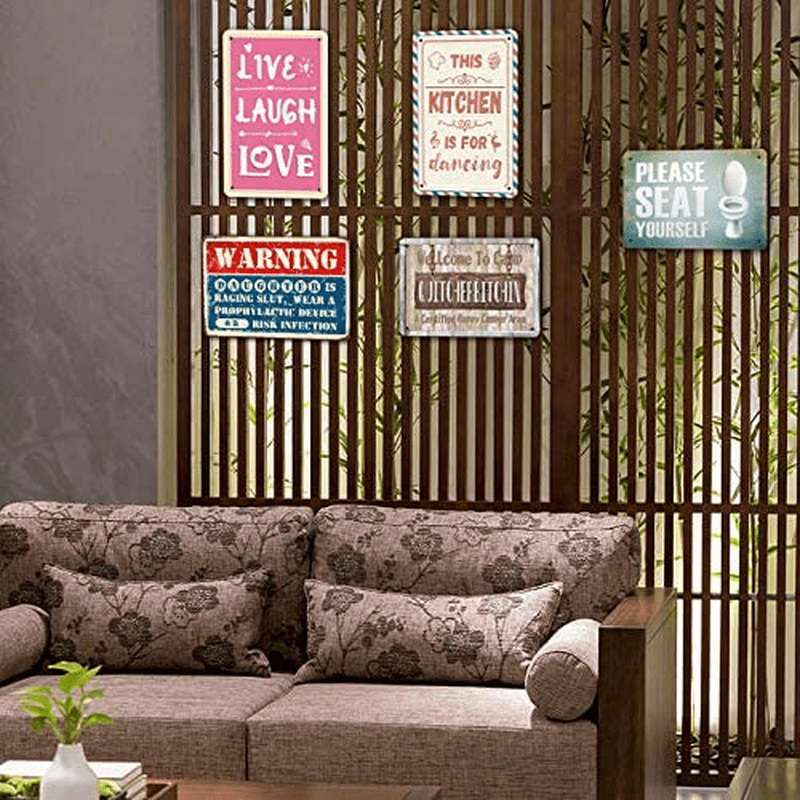 ANJOOY Metal Tin Signs-Welcome to Camp Quitcherbitchin-Living Rooms Bedrooms Bathrooms Restaurant Bar Hotel Cafe House Bedroom Bathroom Garage Decoration.8x12Inch Home & Garden > Decor > Artwork > Sculptures & Statues ANJOOY   