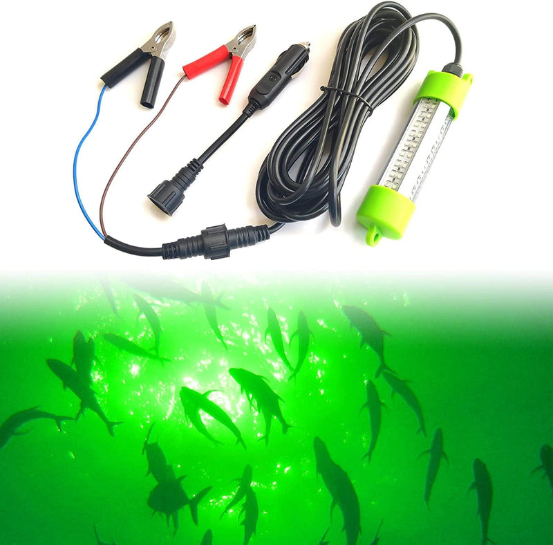 Ankey 12V 45W 2500 Lumen 24.6 Ft Power Cord Lure Bait Submersible Fishing Light Attractants Underwater Night Fishing Finder with Battery Clip Cigarette Lighter Adapter Home & Garden > Pool & Spa > Pool & Spa Accessories Ankey   