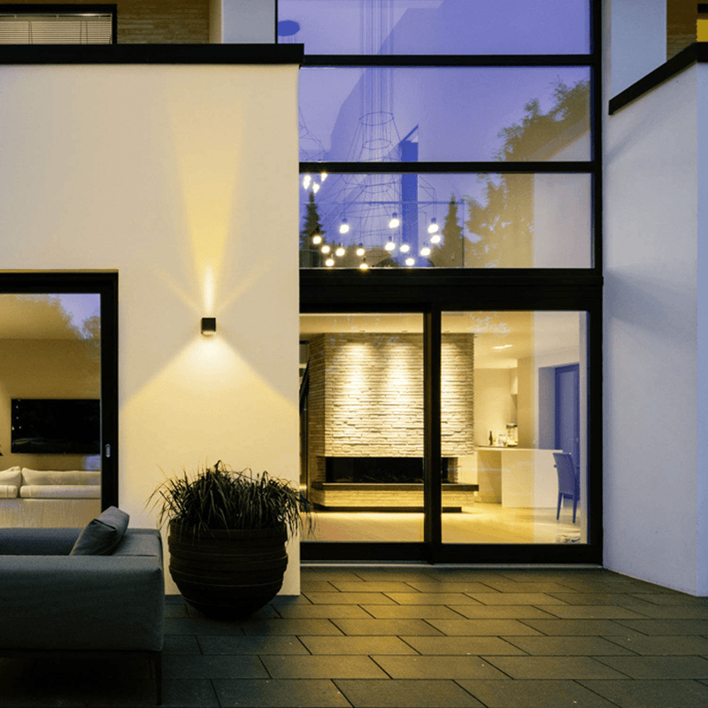 Ankita LED Aluminum Waterproof Wall Lamp 4.7", Angle-Adjustment Outdoor Wall Light Warm Light 2LEDS, 20W Warm Light 3000K Exterior Light Fixtures, IP65 Waterproof
