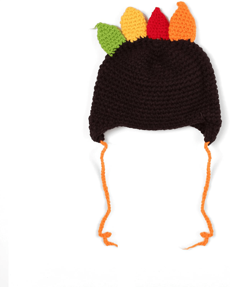 Anlaey Baby Thanksgiving Turkey Knitted Cap Beanie Crochet Hat Christmas Toddlers Cute Photograph Props