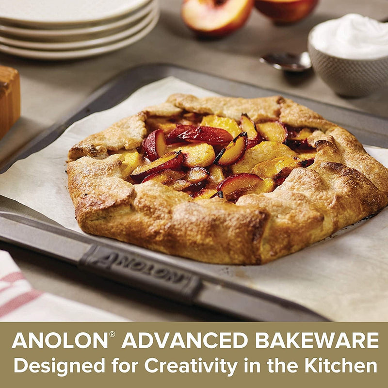 Anolon Advanced Nonstick Bakeware with Grips, Nonstick Cookie Sheet / Baking Sheet - 14 Inch X 16 Inch, Gray,54717 Home & Garden > Kitchen & Dining > Cookware & Bakeware Anolon   
