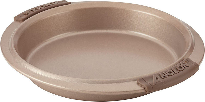 Anolon Bronze Nonstick Baking Pan / Nonstick Cake Pan, round - 9 Inch, Brown Home & Garden > Kitchen & Dining > Cookware & Bakeware Meyer Corporation Brown  