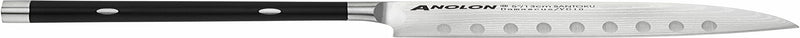 Anolon Imperiondamascus Steel Cutlery Knife Block Set, 5-Piece, Black