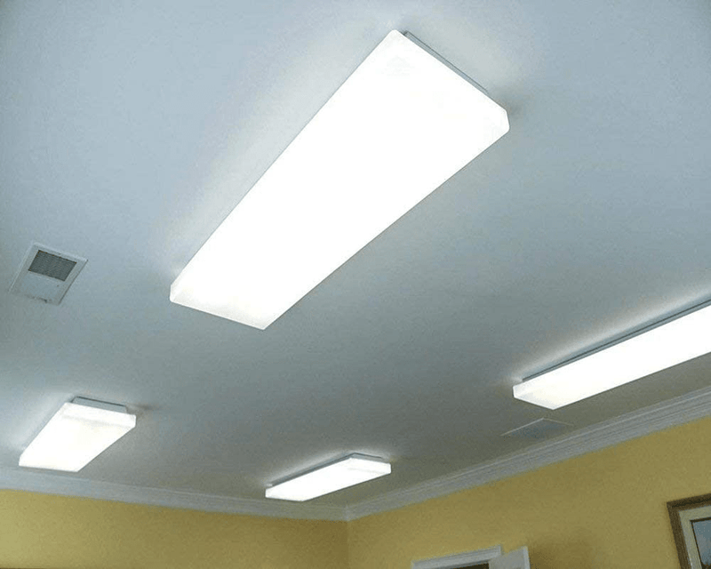 Antlux 72W LED Office Lights Ceiling 4FT LED Wraparound Light, 8600 Lumens, 4000K Neutral White, 4 Foot Flush Mount Wrap Shop Light Fixtures for Garage Workshop, Fluorescent Light Replacement, 4 Pack