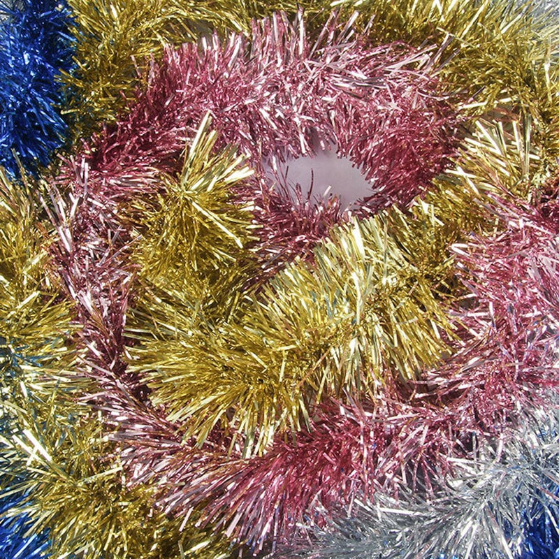 Anvazise 500Cm Tinsel Garland Christmas Decoration Luxury Metallic Tinsel Wreath Xmas Tree Ornaments Party Supplies Home Home & Garden > Decor > Seasonal & Holiday Decorations& Garden > Decor > Seasonal & Holiday Decorations Anvazise   
