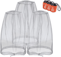 Anvin Mosquito Head Mesh Nets Gnat Face Netting for No See Ums Insects Bugs Gnats Biting Midges from Any Outdoor Activities, Works over Most Hats Comes with Free Stock Pouches (3Pcs, Black) Sporting Goods > Outdoor Recreation > Camping & Hiking > Mosquito Nets & Insect Screens Anvin Gray  