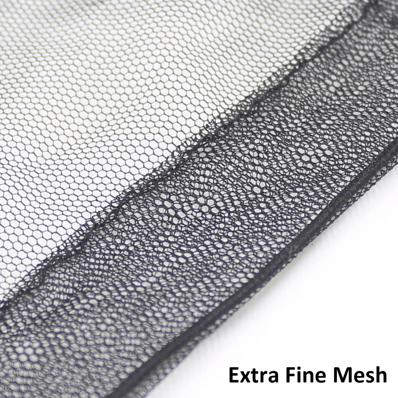Anvin Mosquito Head Mesh Nets Gnat Face Netting for No See Ums Insects Bugs Gnats Biting Midges from Any Outdoor Activities, Works over Most Hats Comes with Free Stock Pouches (3Pcs, Black) Sporting Goods > Outdoor Recreation > Camping & Hiking > Mosquito Nets & Insect Screens Anvin   