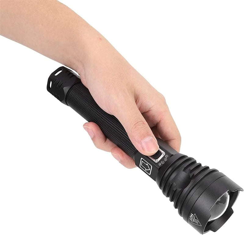 AOOF LED Rechargeable Telescopic Zoom Flashlight,Super Bright Handheld Torche,Three Modes,For Outdoor Camping Hiking Flashlight with Strap Hardware > Tools > Flashlights & Headlamps > Flashlights AOOF   