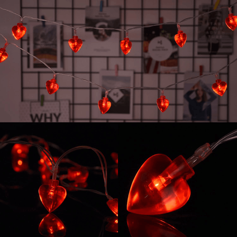 AOSTAR Valentine Lights Heart Shaped String Lights for Mother'S and Father'S Day, Wedding, Proposal, Birthday and Holidays Home & Garden > Decor > Seasonal & Holiday Decorations AOSTAR   