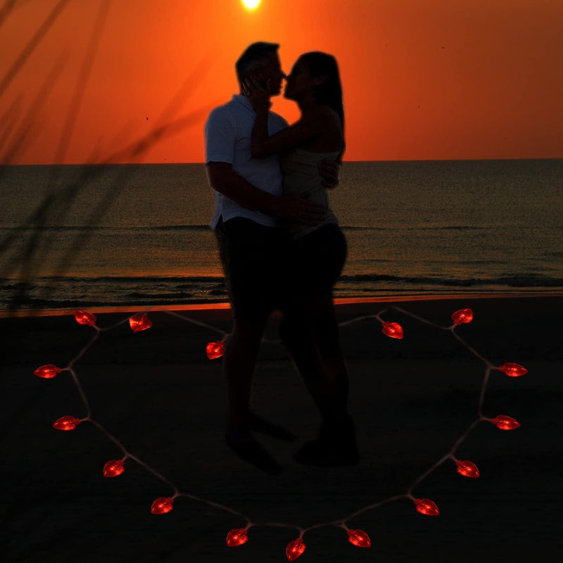 AOSTAR Valentine Lights Heart Shaped String Lights for Mother'S and Father'S Day, Wedding, Proposal, Birthday and Holidays Home & Garden > Lighting > Light Ropes & Strings AOSTAR   