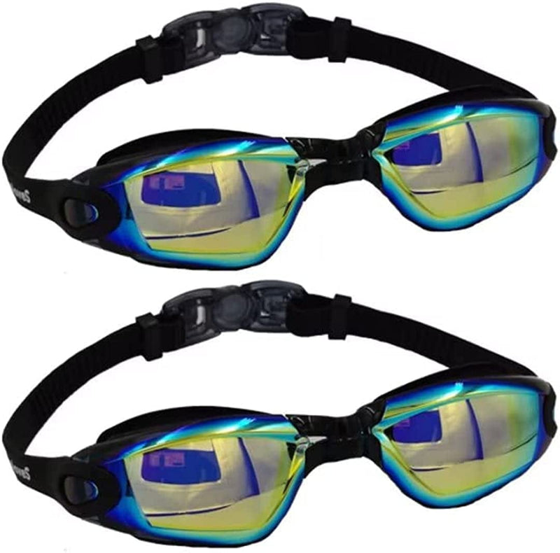 Aouloves Swim Goggles 2 Pack,Anti Fog No Leaking Clear Vision Water Pool Swimming Goggles for Adult Men Women Youth Sporting Goods > Outdoor Recreation > Boating & Water Sports > Swimming > Swim Goggles & Masks Hmp   
