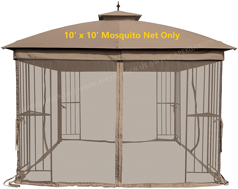 APEX GARDEN 10' X 10' Gazebo Replacement Mosquito Netting (Tan) Sporting Goods > Outdoor Recreation > Camping & Hiking > Mosquito Nets & Insect Screens APEX GARDEN Tan 10' x 10' Mosquito Netting 