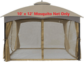 APEX GARDEN Universal 10' x 12' Gazebo Replacement Mosquito Netting (Mosquito Net Only)