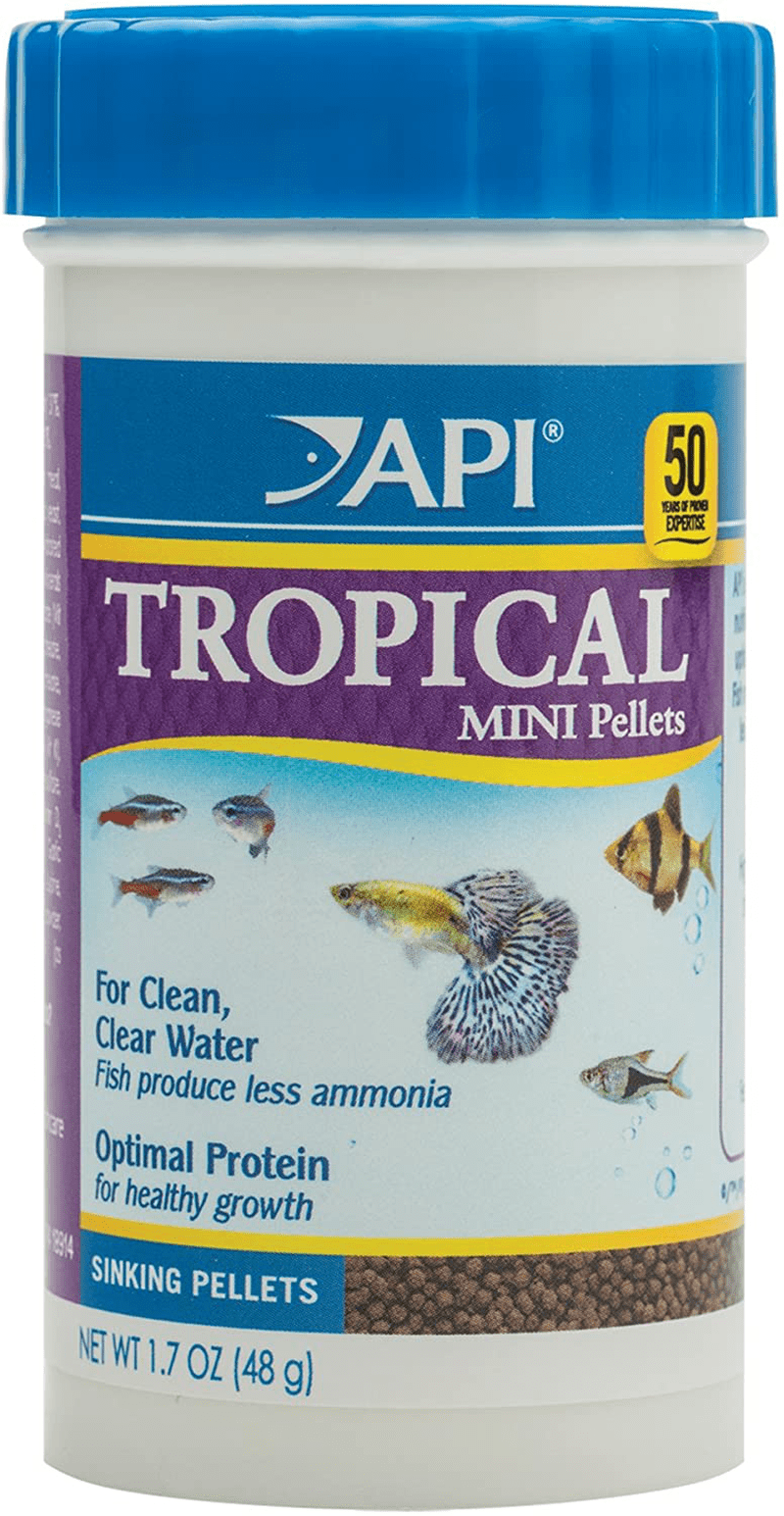 API FISH FOOD FLAKES, Formulated to help fish more readily use nutrients which means less waste and clean, clear water, Feed up to twice a day as much as they'll eat in 5 minutes Animals & Pet Supplies > Pet Supplies > Fish Supplies > Fish Food API Tropical Mini 1.7 Ounce (Pack of 1) 