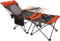 Apollo Walker Camping Chairs Beach Chairs Mesh Folding Reclining for Adults Portable Sun Chairs Adjustable Lightweight Outdoor Lounger with Carry Bag,For Fishing,Beach,Picnics Sporting Goods > Outdoor Recreation > Camping & Hiking > Camp Furniture apollo walker Orange-zipper  