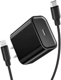 [Apple MFi Certified] iPhone Fast Charger, Stuffcool 20W USB C Power Delivery Wall Charger Plug with 6FT Type C to Lightning Quick Charge Data Sync Cord for iPhone 12/11/XS/XR/X 8/SE/iPad/AirPods Pro Electronics > Electronics Accessories > Power > Power Adapters & Chargers Stuffcool Black  