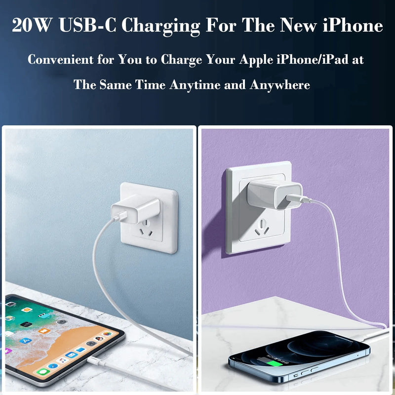 [Apple MFi Certified] iPhone Fast Charger, Stuffcool 20W USB C Power Delivery Wall Charger Plug with 6FT Type C to Lightning Quick Charge Data Sync Cord for iPhone 12/11/XS/XR/X 8/SE/iPad/AirPods Pro Electronics > Electronics Accessories > Power > Power Adapters & Chargers Stuffcool   