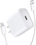 [Apple MFi Certified] iPhone Fast Charger, Stuffcool 20W USB C Power Delivery Wall Charger Plug with 6FT Type C to Lightning Quick Charge Data Sync Cord for iPhone 12/11/XS/XR/X 8/SE/iPad/AirPods Pro Electronics > Electronics Accessories > Power > Power Adapters & Chargers Stuffcool White  