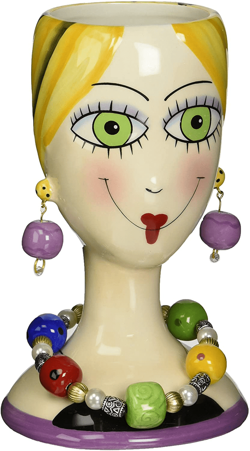 Appletree Design Sugar High Social Vase Lady, 6-1/4-Inch Tall, Decorative and Functional Vase Home & Garden > Decor > Vases Appletree Design Default Title  