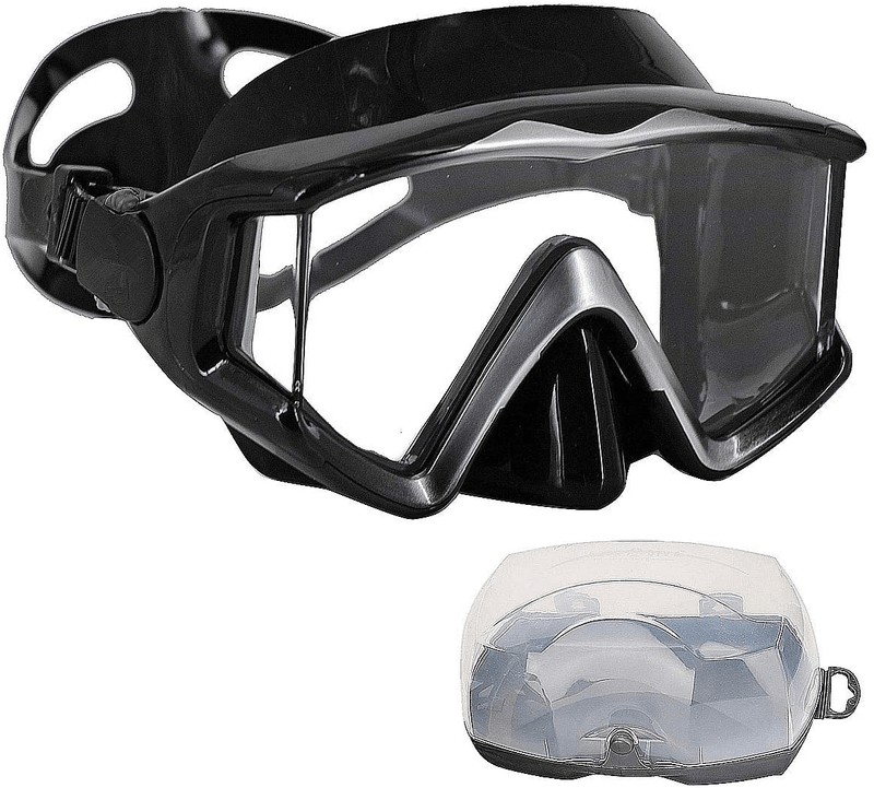 AQUA A DIVE SPORTS Diving mask Anti-Fog Swimming Snorkel mask Suitable for Adults Scuba Dive Swim Snorkeling Goggles Masks Sporting Goods > Outdoor Recreation > Boating & Water Sports > Swimming > Swim Goggles & Masks AQUA A DIVE SPORTS gray  